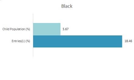  Bar Graph 2019 Disparity Indices by Ethnicity: Black
