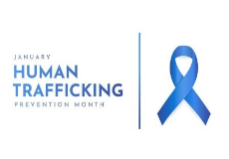 Human Trafficking Blue Ribbon signature block