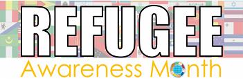 Refugee Awareness Month Text Logo
