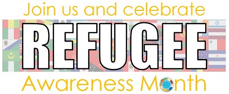 Refugee Awareness Month (RAM) Text Logo